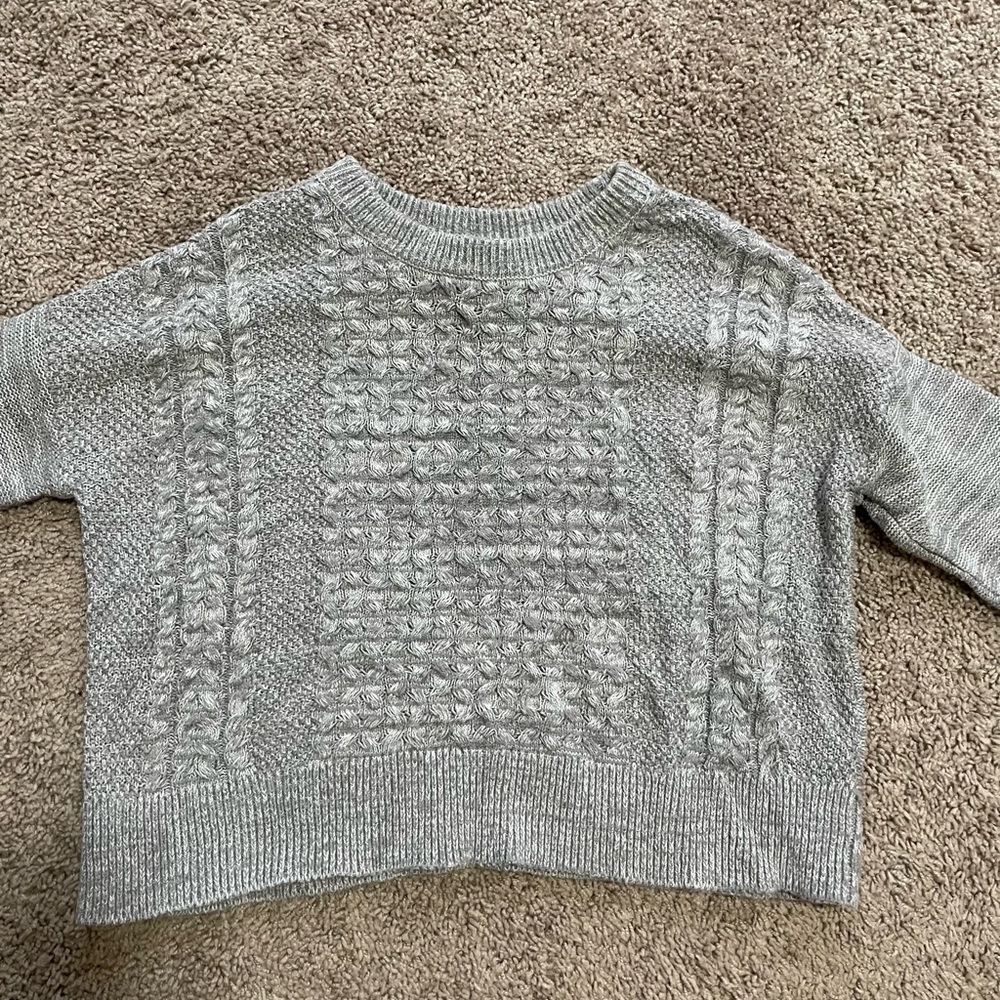 Mossimo Supply Co., gray knitted sweater, size small
